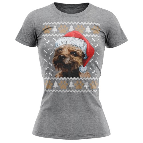 Christmas border collie - border, t