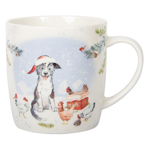 Christmas mug collie - mug,