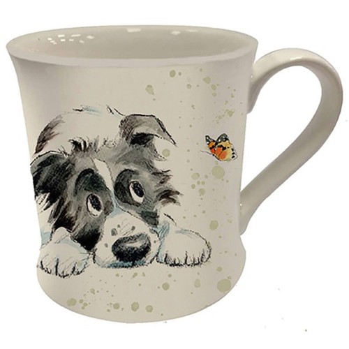 Collie dog fine china mug - dog,