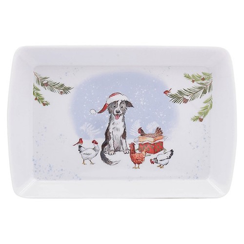 Paper shed xmas small tray - shed,