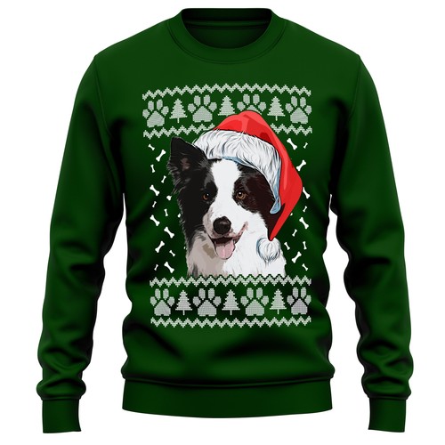 Border collie christmas - collie,