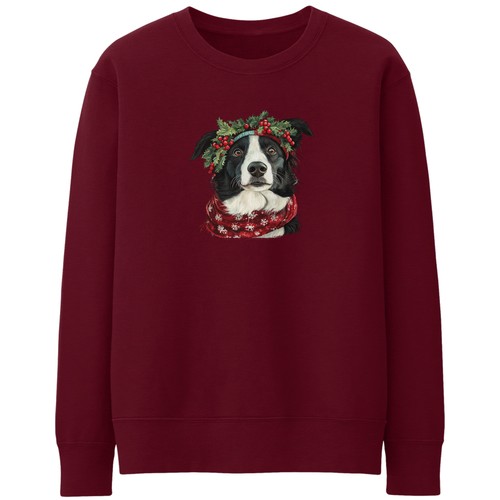 Christmas border collie - christmas,